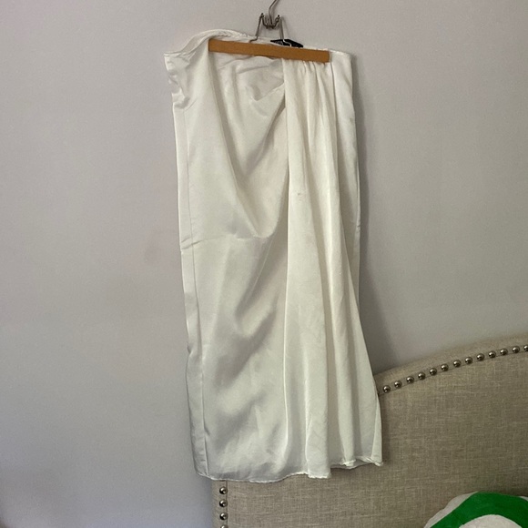 Zara Satin Effect Draped Skirt - Picture 1 of 6
